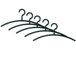 Kleerhangers Kunststof Zwart