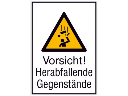 waarschuwings-combibord,v. binnen/buiten,Pas op! Vallende voorwerpen