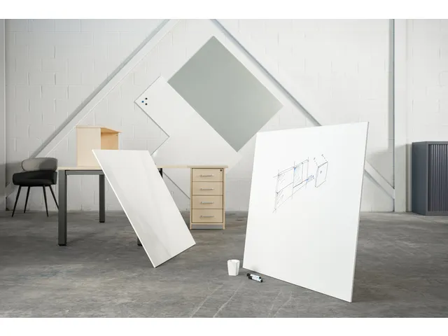 Tableau blanc Rocada Skincolour 100x100cm blanc laqué