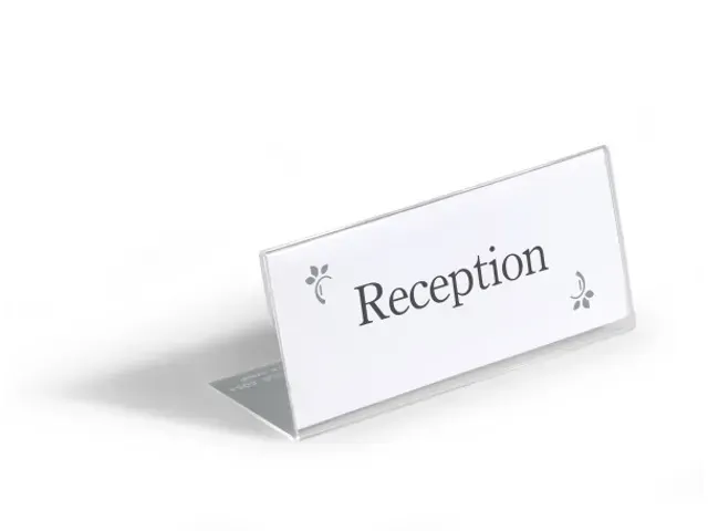 OUTLET Tafelnaambord 61x150mm Acryl Transparant