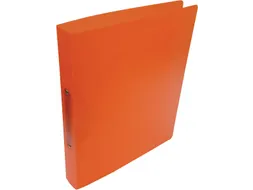 Ringmap voor ft A4, uit PP 2 ringen van 25mm transparant Oranje