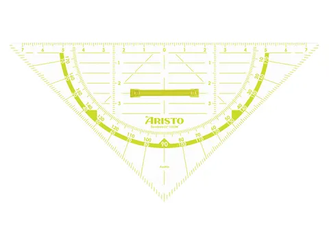 Geodriehoek Aristo 80 cm voor schoolbord