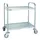 Serveerwagen Vogue met 2 plateaus 82.5x71 cm RVS