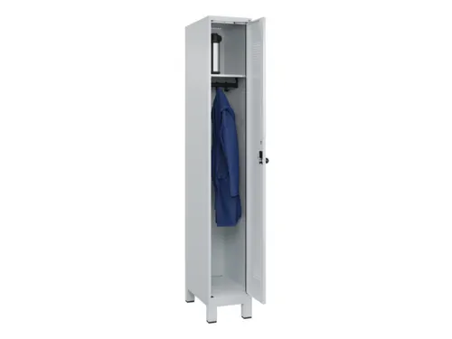 locker,HxBxD 1950x300x500mm,1vak,vak B 300mm,draaigrendel,voeten