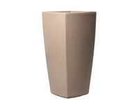 plantenpot trapeziumvormig PE beigegrijs HxBxD 900x470x470mm 38l