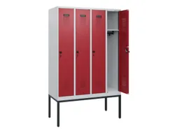 schoollocker,HxBxD 1950x1200x500mm,4vak,vak B 300mm,draaigrendel