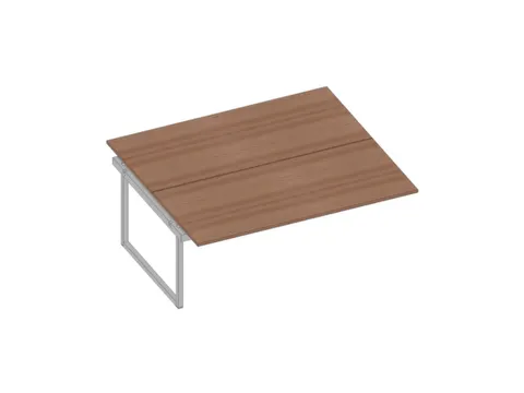 aanbouwtafel,v. benchtafel,HxBxD 730x1800x1600mm,blad canaletto-hout