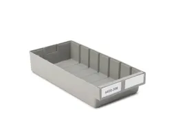 stellingbak,HxBxD 80x186x400mm,PP,grijs