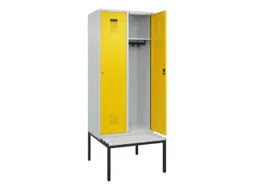 locker met bank,HxBxD 2120x800x815mm,2vak,vak B 400mm,cilinderslot