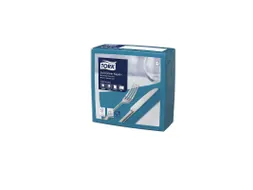 Tork 477914 Soft Dinnerservet Advanced Blauwgroen 39x39cm