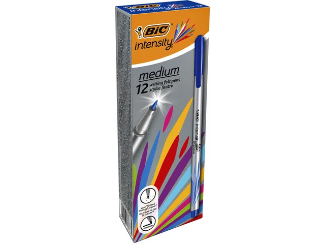 Fineliner Bic Intensity 0.7mm blauw