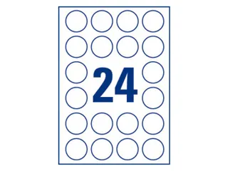 Rond Etiket Avery L7780-25 40mm Transparant 600 stuks - 2