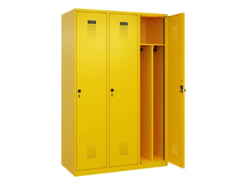 locker voor scheiding van kleding,HxBxD 1850x1200x500mm,3vak