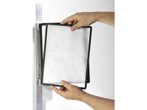 Magnetische wandmodule voorzien van 5 zwarte SHERPA zichtpanelen