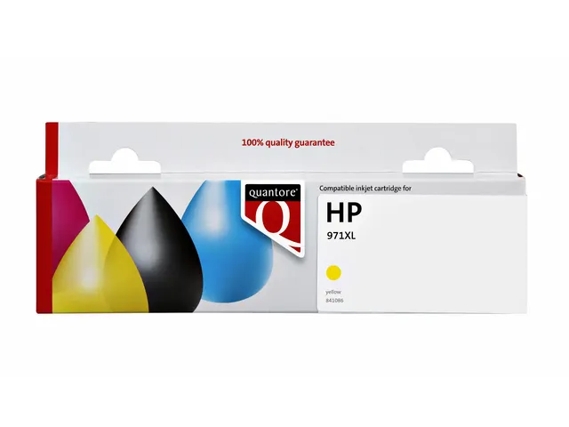 Inktcartridge Quantore alternatief tbv HP CN628AE 971XL geel HC