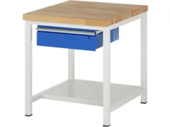 werkbank,HxBxD 840-1040x750x900mm,beukblad,draagverm. 1250kg,4voeten