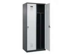 locker voor scheiding van kleding,HxBxD 1850x800x500mm,2vak