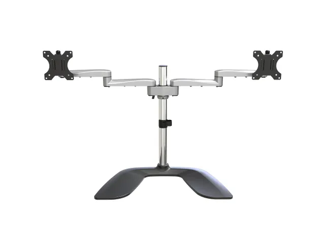 Bras articulé 2 écrans rticulé Acier & Alu