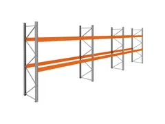 palletstelling,basis+2xaanbouw,HxBxD 3360x11200x1100mm,vakl. 3400kg