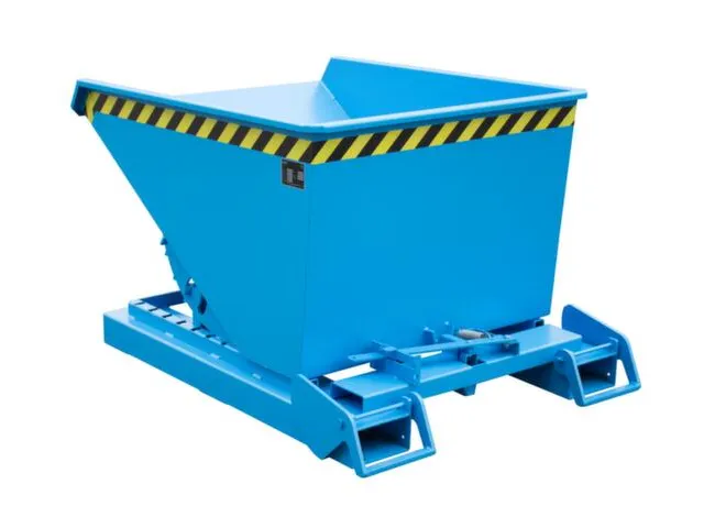 kiepbak,HxLxB 1125x1920x1095mm,1,2m³,draagverm. 1500kg,RAL 5012