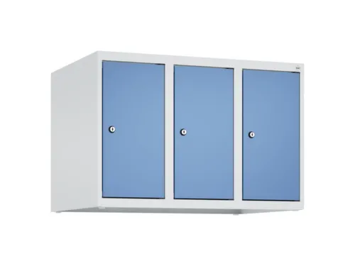 opzetkast,v. locker,3vak.,vak B 250mm,HxBxD 500x750x500mm,vleugeldeur