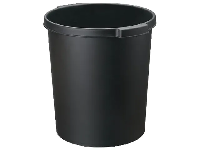 Papierbak Jalema Re-Solution 15 liter met griprand zwart