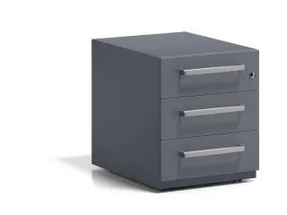 mobiel ladeblok,HxBxD 495x420x565mm,3lade(n),m. beugelgreep,cil.-slot - 1