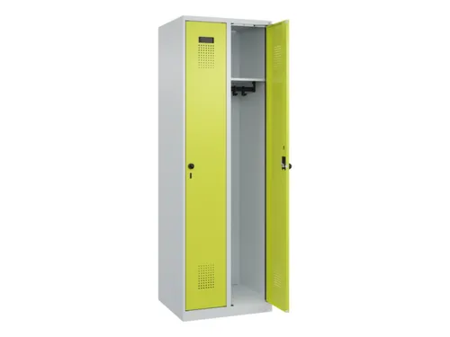 locker,HxBxD 1850x600x500mm,2vak,vak B 300mm,draaigrendel