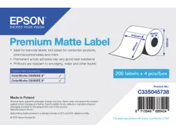 Premium Matte Label - Die Cut Roll: 210mm x 297mm, 200 labels