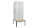 locker voor scheiding van kleding,HxBxD 2120x800x815mm,2vak