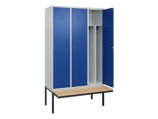 locker voor scheiding van kleding,HxBxD 2120x1200x815mm,3vak - 2