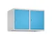 opzetkast,v. locker,2vak.,vak B 400mm,HxBxD 500x800x500mm,cilinderslot