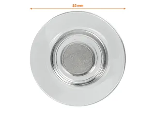 Glasbordmagneet Nobo extra sterk 32mm transparant 4 stuks - 2