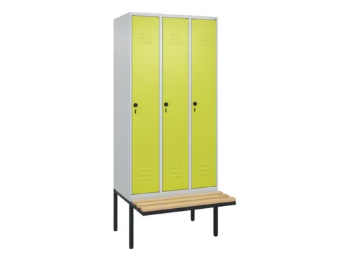 locker voor scheiding van kleding,HxBxD 2120x900x815mm,3vak