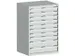 ladekast HxBxD 1200x800x750mm 10laden RAL7035 front RAL7035