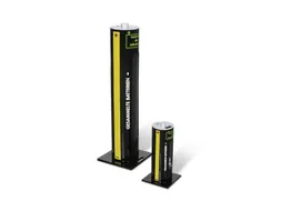 verzamelbak voor lege batterijen,6l,HxØ 375x140mm