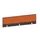 baliepaneel bureau aanbouw achter NV bruin hickory oranje 1600mm