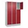 lockerkast,HxBxD 1950x1200x500mm,3x3vakken,vak B 400mm,cil.-slot