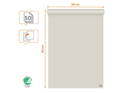 Flipoverpapier Nobo Standaard 65x95cm rol