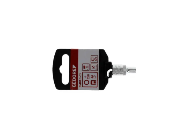 R41000403 Dop 1/4 inch zeskant 4mm lengte 25mm