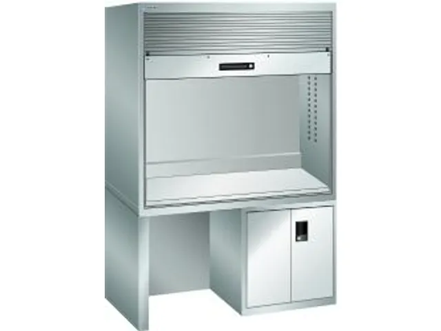 pc-kast,HxBxD 1900x1434x725mm,toetsenbordblad,romp RAL7035