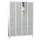 lockerkast,HxBxD 1850x1200x500mm,4x3vakken,RAL7035,front RAL5010