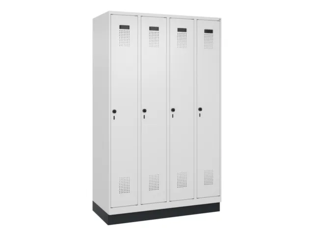 locker voor scheiding van kleding,HxBxD 1950x1200x500mm,4vak