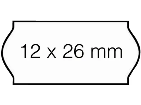 Prijsetiket 12x26mm Sato Samark afneembaar wit