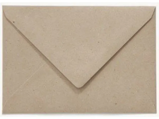 Envelop Papicolor EA5 156x220mm recycled fluting kraft grijs pak à 6