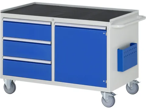 chariot à outils HxlxP 795x1145x650mm plateau métal force 450kg