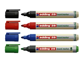 Viltstift Edding 28 Whiteboard EcoLine Rond Zwart 1.5-3mm - 3