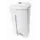 afvalbak,1x120l,HxBxD 890x560x480mm,romp PE wit,deksel PE wit,2wielen
