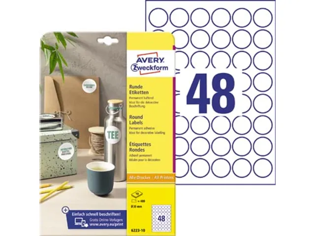 Etik Rond Wt Perm 30Mm 480X