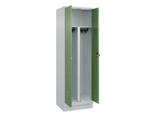 PBM-locker,HxBxD 1950x600x500mm,2vak,vak B 300mm,draaigrendel